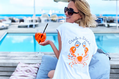 🦀 Crab-a-Drink – Das Shirt für deine Summer-Vibes!